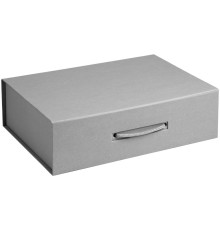 Коробка Case, подарочная, серая матовая