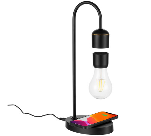 Левитирующая лампа с функцией беспроводной зарядки leviStation