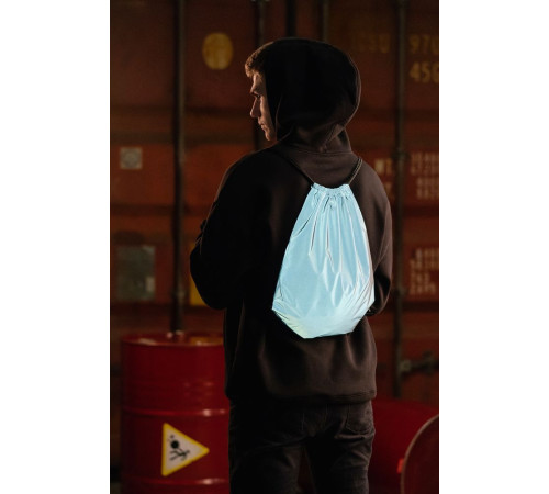 Рюкзак-мешок Manifest из светоотражающей ткани, серый