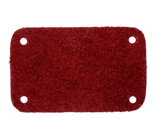 Лейбл кожаный Beta, S, красный