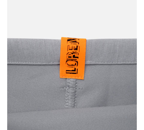 Лейбл тканевый Epsilon, S, оранжевый неон