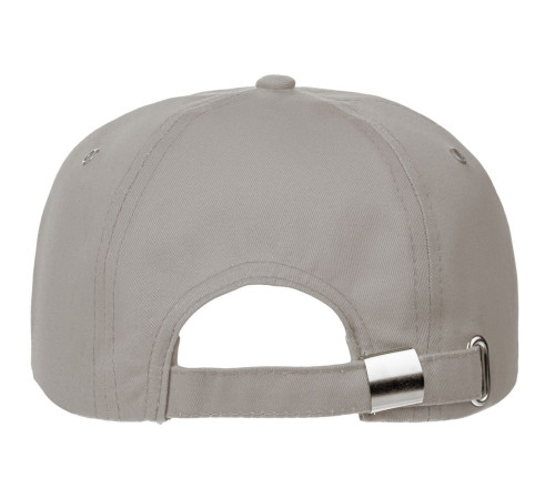 Бейсболка Canopy, серая с черным кантом