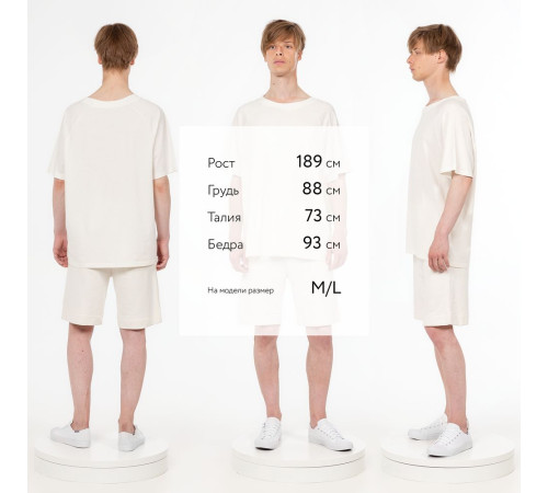 Футболка унисекс оверсайз T2, молочно-белая