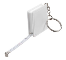 Брелок с рулеткой Square, ver.2, белый