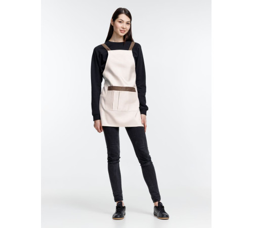 Фартук Settle In, светло-бежевый (молочный)