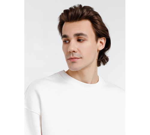 Свитшот оверсайз унисекс True Self, молочно-белый