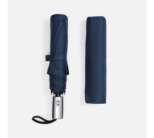 Зонт складной Fiber, темно-синий