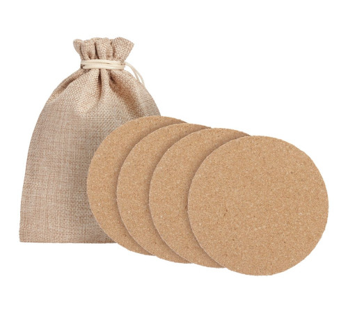 Набор из 4 костеров Suberic, круг