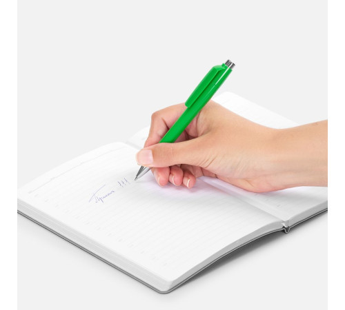 Ручка шариковая Klippa, зеленая