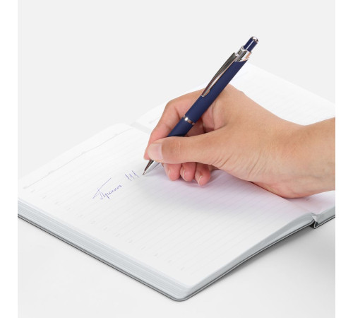 Ручка шариковая Chromos Soft Touch, синяя