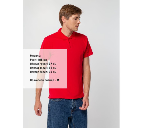 Рубашка поло мужская Spring 210, красная