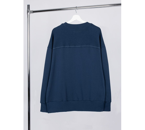 Свитшот оверсайз унисекс Vozduh, темно-синий