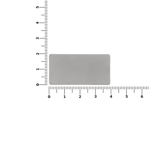 Значок Magnet Matto, серебристый