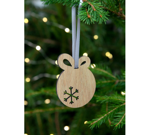 Деревянная подвеска Christmate, шар