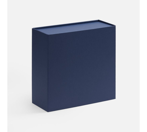 Коробка складная Quadra Fold, темно-синяя