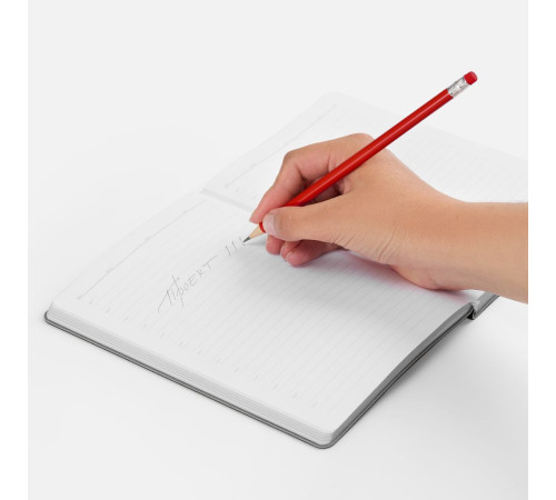 Карандаш простой Hand Friend с ластиком, красный