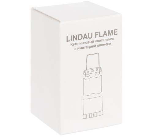 Кемпинговый фонарь с имитацией пламени Lindau Flame, черный