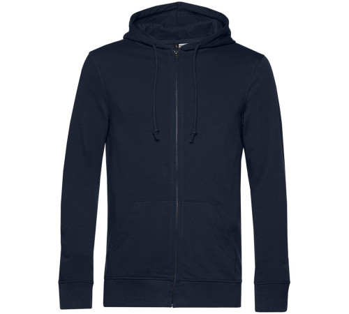 Толстовка на молнии с капюшоном унисекс BNC Inspire (Organic), темно-синяя