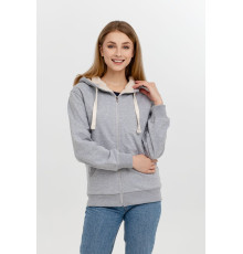 Толстовка на молнии Kulonga Sherpa, серый меланж