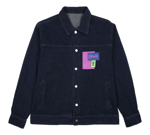 Лейбл тканевый Epsilon, XL, синий