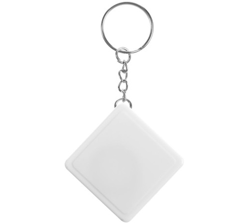 Брелок с рулеткой Square, ver.2, белый
