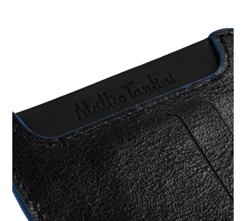 Чехол для карточек Arrival, черный с синим