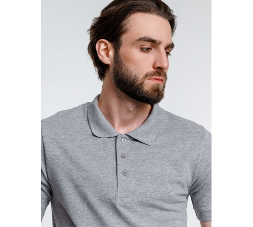 Рубашка поло мужская Adam, серый меланж