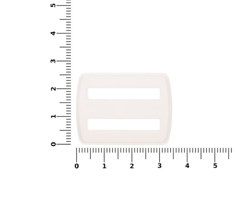 Пряжка — регулятор ремня Fermo, белая