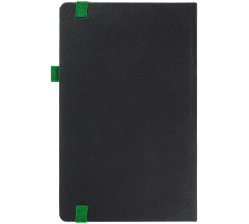 Ежедневник Ton, недатированный, черный с зеленым