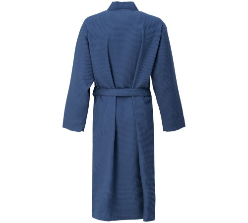 Халат вафельный Kimono, темно-синий