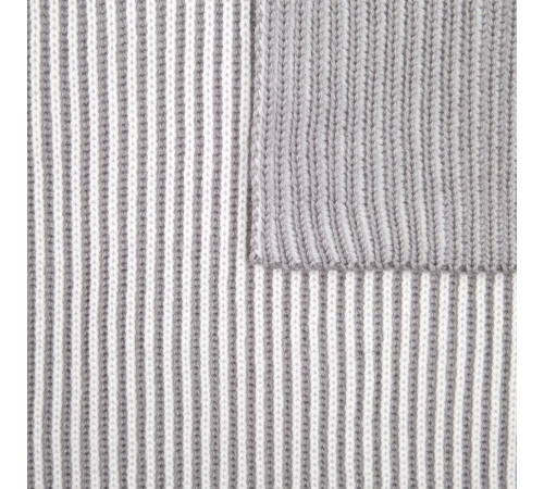 Шарф Nobilis, белый с серым