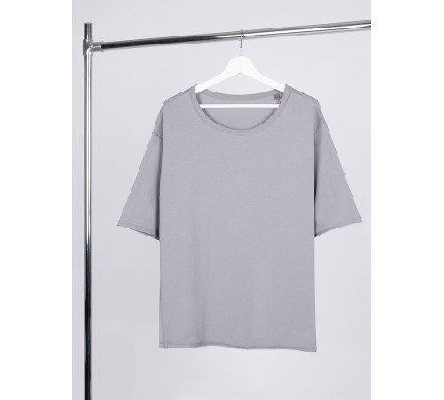 Футболка оверсайз унисекс Vozduh, светло-серая