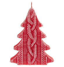 Свеча Kniteam, елка, красная