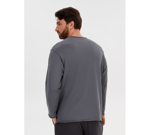 Лонгслив унисекс Siluetti Fuori, серый