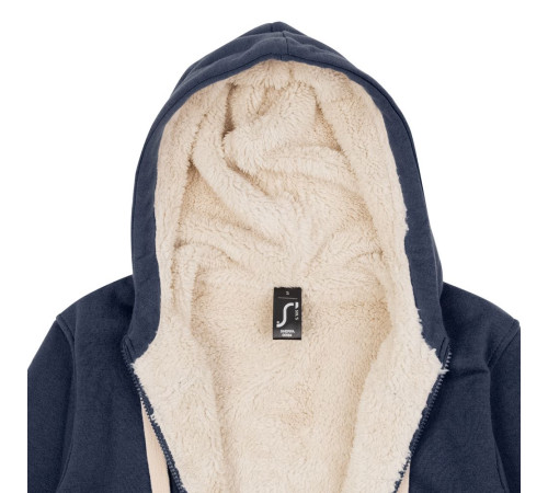 Толстовка унисекс на молнии Sherpa 280, темно-синяя