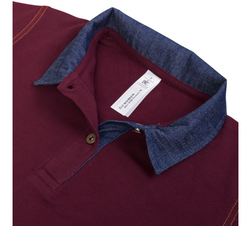 Рубашка поло женская DNM Forward бордовая