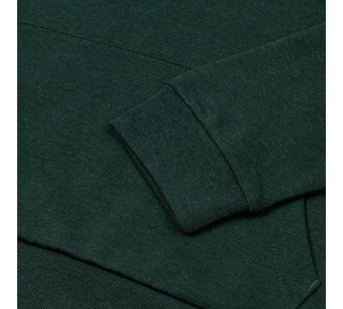 Толстовка с капюшоном унисекс Hoodie, темно-зеленый меланж