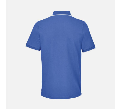 Рубашка поло унисекс Palermo, ярко-синяя с белым