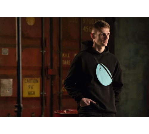 Поясная сумка Manifest из светоотражающей ткани, серая