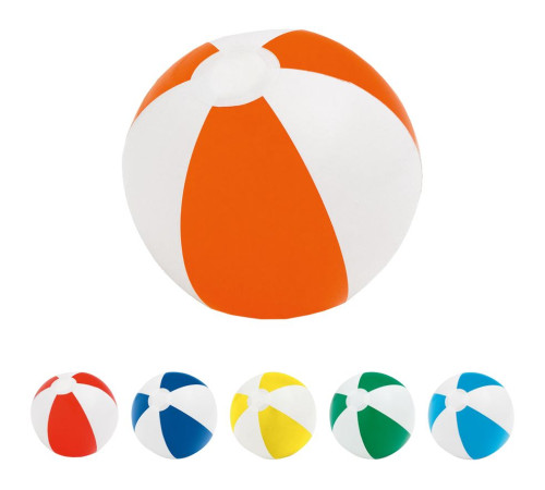 Надувной пляжный мяч Cruise, желтый с белым