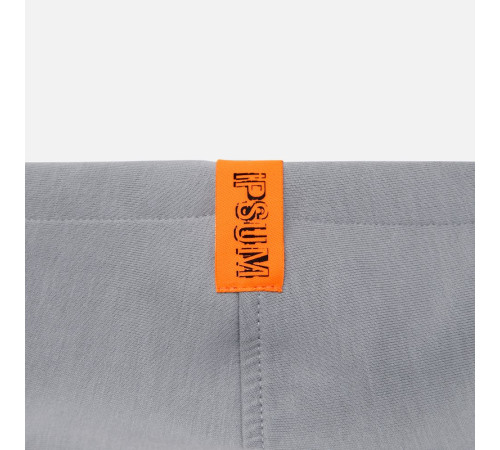 Лейбл тканевый Epsilon, S, оранжевый неон