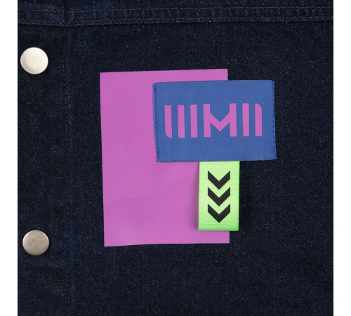 Лейбл тканевый Epsilon, XL, синий