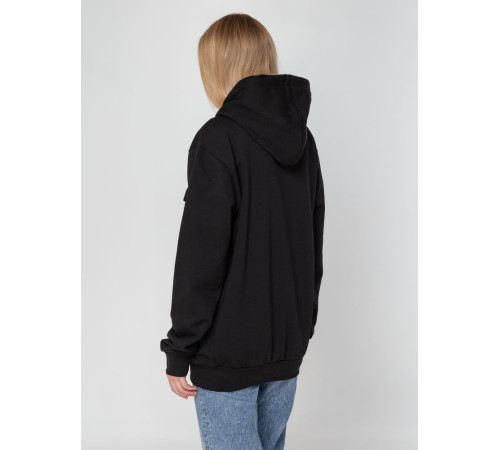 Худи унисекс с карманом на груди Chest Pocket, черное