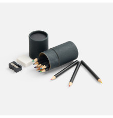 Набор цветных карандашей Pencilvania Tube Plus, черный