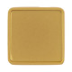 Квадратный шильдик на резинку Epoxi, матовый золотистый