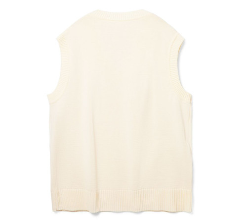 Жилет оверсайз унисекс Tad в сумке, молочно-белый