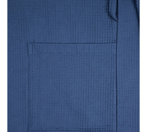 Халат вафельный Kimono, темно-синий