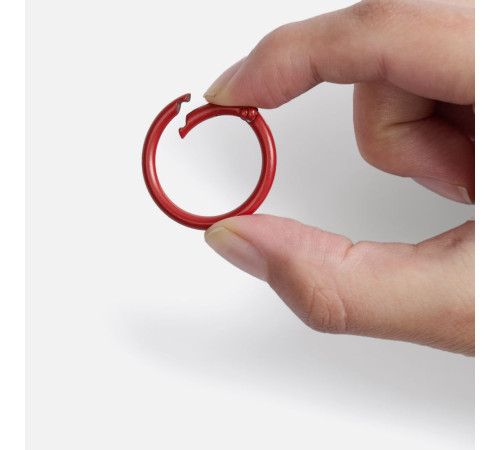 Карабин-кольцо Claus, L, красный