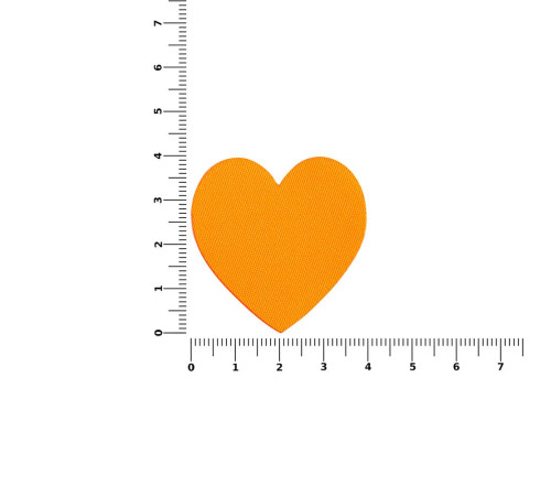 Наклейка тканевая Lunga Сor, M, оранжевый неон