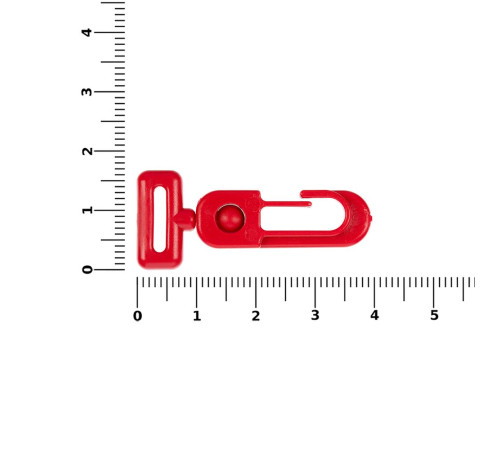 Застежка-карабин Сarabine, S, красный